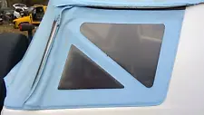 95 - 98 Geo Tracker Quarter Window RH Passenger Side Soft Top ONLY Sky Blue OEM