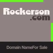 Rockerson .com Domain Name For Sale. Rock Brandable Startup Business Company