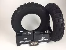 New Pair 2 MASSFX Tires & Free Tubes 3.50-8 SR 421 Front & Rear Honda Z50R Trail