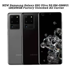 NEW Samsung Galaxy S20 Ultra 5G SM-G988U1 128/256GB Factory Unlocked All Carrier