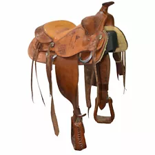 Used 14" No Maker Roping Saddle Code: C14NOMROPER78FL