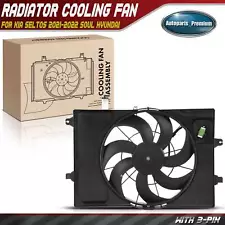 Radiator Cooling Fan with Shroud Assembly for Kia Seltos 2021-2022 Soul Hyundai