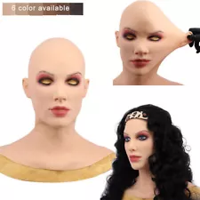 New ListingRealistic Silicone Female Head Mask Crossdresser Face Mask For Women For Cosplay