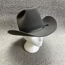 Vintage Resistol Western XXX Beaver Size 7 Gray Cowboy Hat Made in USA