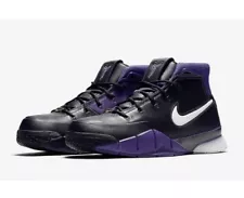 Men’s Nike Kobe 1 Protro 'Purple Reign' Shoe Size 10 Black White AQ2728-004