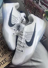 Size 12 Nike Kobe 11 TB Fundamental White Black RARE Basketball Shoes 856485-100