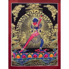 Chakrasamvara Thangka Painting, Handmade Sacred Tibetan Art for Meditation, Yoga