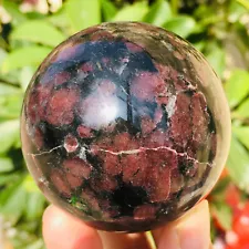 Rare Beautiful Garnet Ball Crystal Sphere Mineral Healing Hot sale 338g