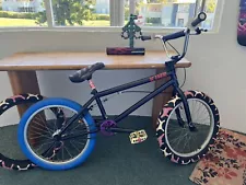 Custom KINK WHIP BMX 20" BICYCLE MIDNIGHT BLUE CHROMOLY TOTAL PRO CASSETTE VANS