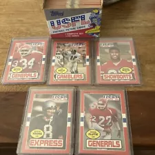 1985 Topps USFL Football Complete Set 1-132 - Young, White & Kelly NM Condition