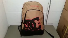 NWT DC "New Kid" Black,Gold, Orangish Backpack Bookbag Retail $35.00