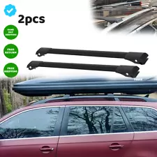 To Fits VW Jetta SportWagen 2009-2015 Roof rack Carrier Bars Cross Bars Black