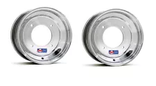 DWT Polished Front Wheels Rims 10" 10x5 3+2 4/156 Yamaha YFZ450 Banshee Raptor