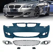 Front Bumper Cover For BMW E60 E61 5-Series 2004-2007 PP M5 Style W/ PDC Holes