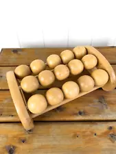 The Happy Company Wooden Roller For Body and Feet Massager Best Circulation