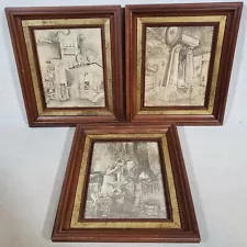 3 Richard Harsh Framed Prints The Hammer The Forging Press The Blacksmith 30/100