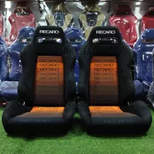 【1 PAIR】AUTHENTIC RECARO SR3 ORANGE SPECTRUM Very Good Condition 【CUSTOMIZE】