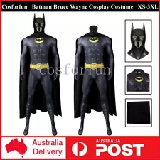 The Flash Movie Michael Keaton Batman Costume Cosplay Mask Outfits Halloween