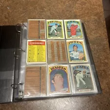 1972 Topps Baseball 258 Card Lot