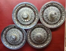 1971-1976 Chevy Monte Carlo Chevelle 15" Wire Spoke Hubcap Wheel Cover SET OF 4