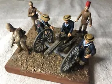 New ListingBritish Gatling Gun w/ Naval Crew & Colonial Support Troops Diorama