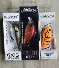 6th Sense Crush 100X Lure 6th Sense Swank 66X Sixth Sense Axis Metal Lures