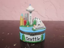 Seattle Oval Shape Buildings Small Trinket box Souvenir For Sale by Owner!!!