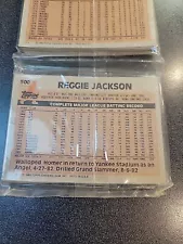 1983 TOPPS BASEBALL RACK PACK - Reggie Jackson #500 Showing!