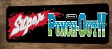 Super Punch Out Arcade 4x12 Metal Wall Video Game Marquee Banner Sign