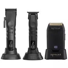 Supreme Trimmer 3-in-1 2Spee Hair Clipper, Beard Trimmer & Crunch Shaver | Black