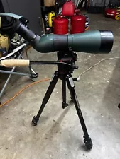 Cabelas Meopta 20-70x Euro HD Manfrotto 190x Spotting Scope Tripod Read Desc.