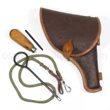 Original Soviet M1895 Nagant revolver belt holster with accessories Marked TULA