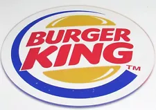 ð Burger King Advertisement Round Plexiglass Sign / Plaque 10" #CB