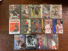 Nice collection lot 14 Allen Iverson Rookie RC cards, base cards, and inserts!