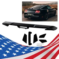 For 2015-2022 Ford Mustang S550 GT Style Rear Trunk Spoiler Wing Glossy Black