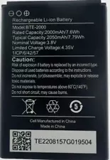 OEM Spec Battery for CAT-S22 Flip Phone By T-Mobile BTE-2000 2050mAh