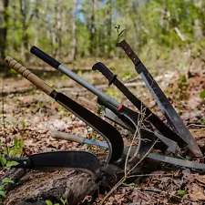 HUNTING SURVIVAL FULL TANG MACHETE KNIFE COLLECTION - CARBON STEEL BLADE CAMPING