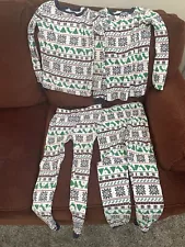 Legos Dinosaur Kids Pajamas Brothers Matching Size 10&12 Set For Boys