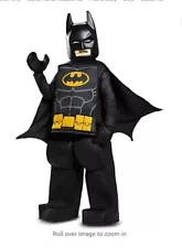 Disguise Batman Lego Movie Prestige Costume, Black, LG (10-12)