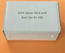 2024 Upper Deck Golf Complete Base Set Cards 1-100 | Sleeved and Sorted