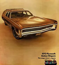 1970 Plymouth Station Wagon Fury Belvedere NOS Sales Brochure