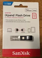 SanDisk iXpand Flash Drive for iPhone and iPad, New, Sealed; 32 GB