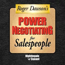 Power Negotiating for Salespeople Roger Dawson Nightingale Conant CD Audiobook