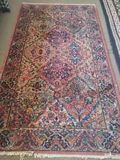 Vintage Authentic KARASTAN KIRMAN 700-717 Multicolor Panel Area Rug ~ 3 x 5