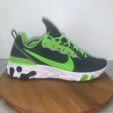 Nike React Element 55 Men's 13 Running Shoes NFL Seattle Seahawks CK4802–400