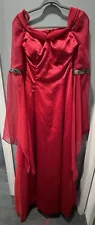 Red Mideval Renaissance Gown