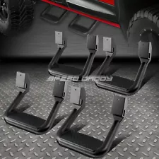 4 Aluminum Side Steps for Chevy GMC Dodge Ford Toyota Pickup Trucks SUVs Black