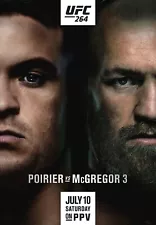 Fight Poster UFC 264 Dustin Poirier vs. Conor McGregor 3 11X16 Stephen Thompson