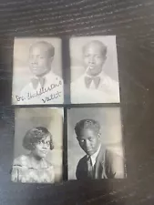 For early 1900s 1920s photo booth photograph of African-Americans Blacks