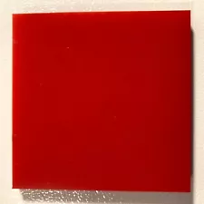 Urethane / Polyurethane Red Sheet - 6" x 6" x 1/2" - Weighs about 14 oz.